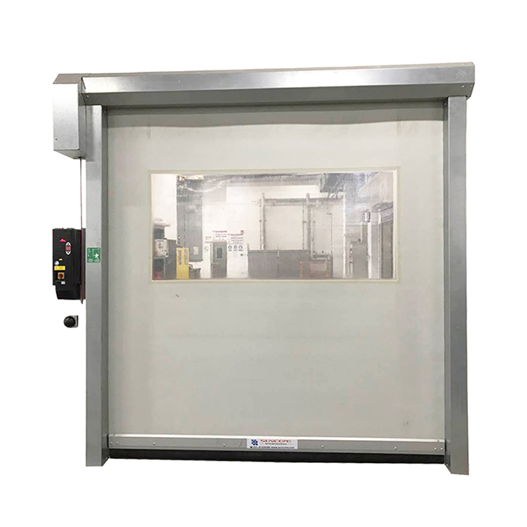 Puerta automática de rollo rápido