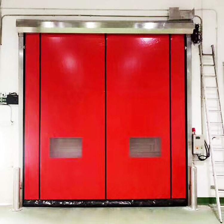 No hay una puerta de polvo de la cremallera industrial automática de alta velocidad con cremallera